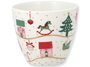 Laura Christmas gold latte cup fra GreenGate - Tinashjem